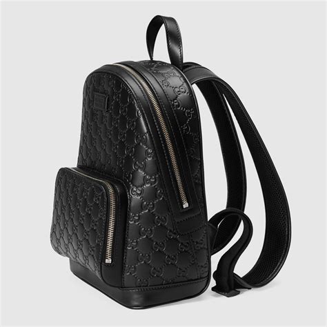 gucci signature leather backpack used|Gucci small backpack price.